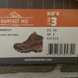 Kids Size 3 Hiking Boots NEW