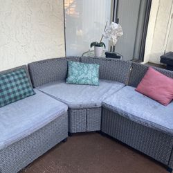 Patio Couches With Coffee Table For Free
