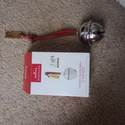 Hallmark Keepsake Santa's Sleigh Bell Polar Express 20th Anniversary 