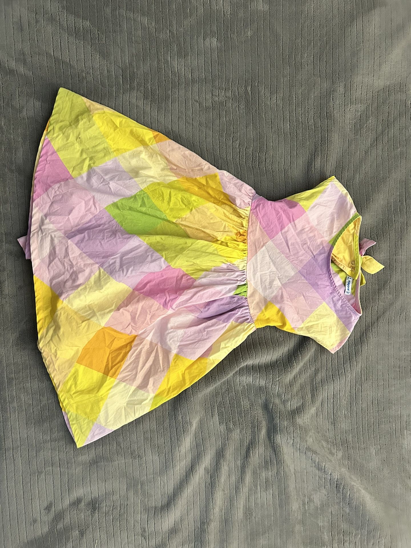 Girls Pink And Yellow Dress Size 6