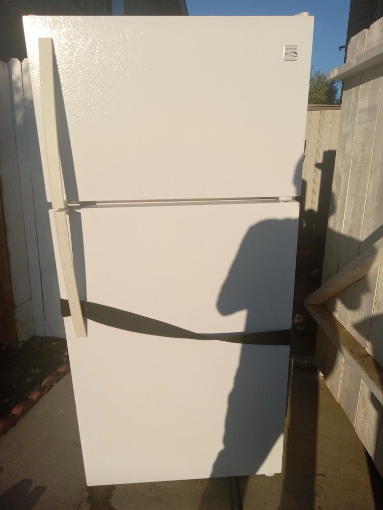 Kenmore top-freezer refrigerator.