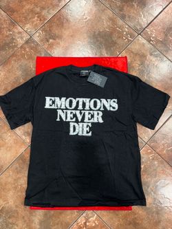 Mixed Emotions Never Die Black Graphic T-Shirt
