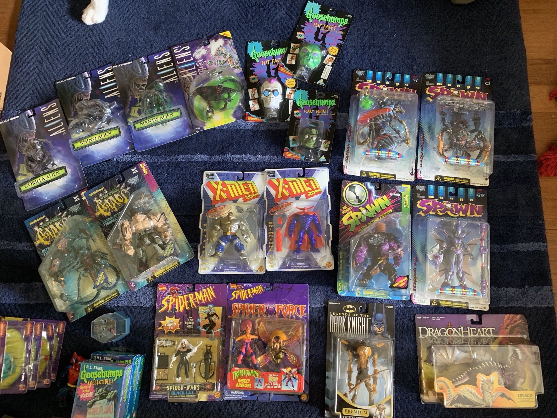 Private collection of action figures in excellent condition - all unopened boxes - many are no longer available