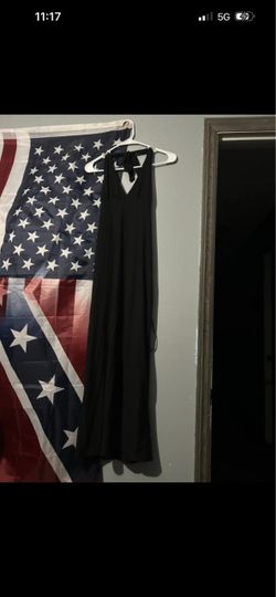 Black Halter Neck Maxi Dress