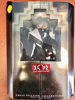 Cruella De Vil Barbie Doll 101 Dalmations - New in box