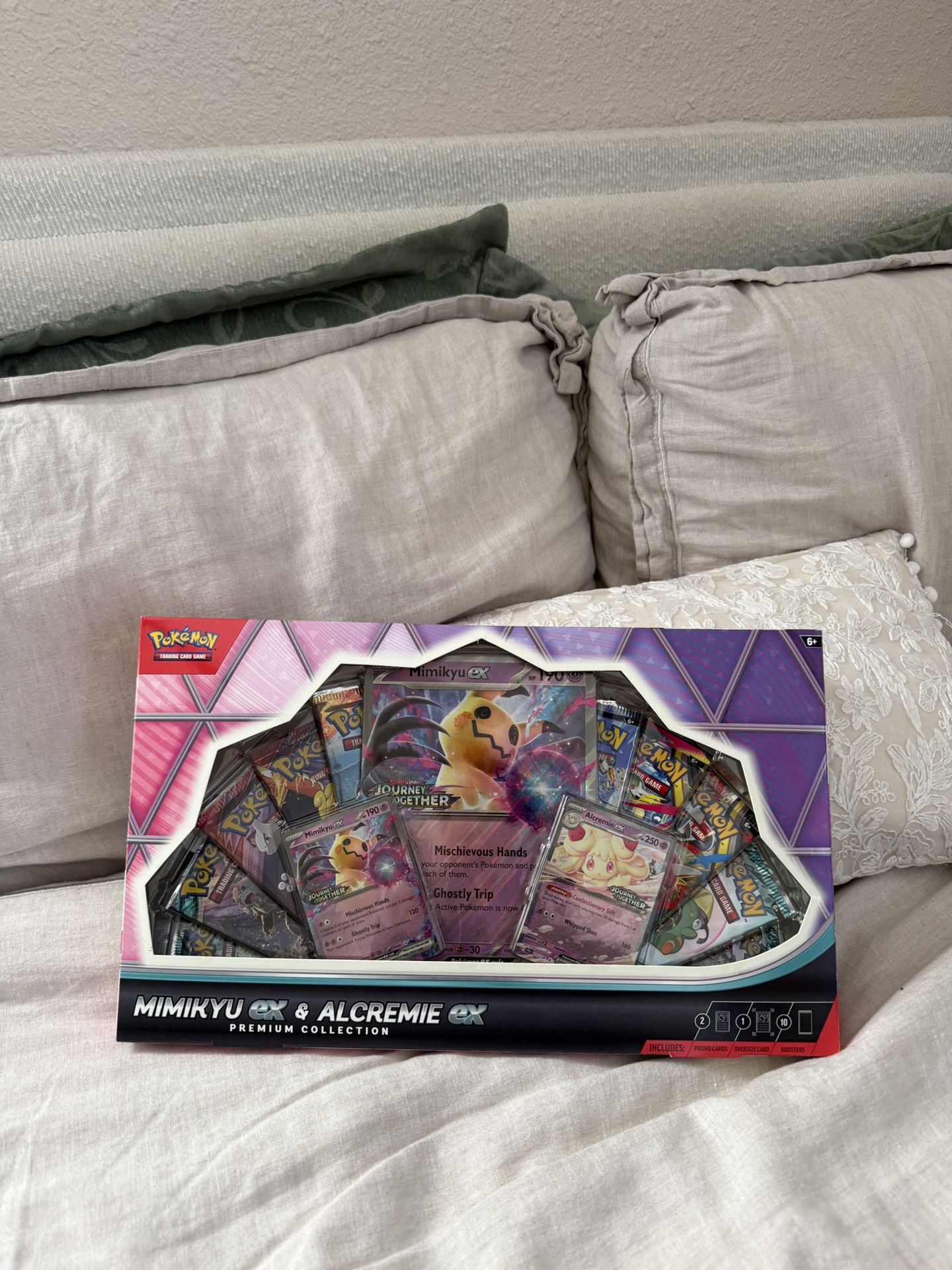 Mimikyu EX & Alcremie EX box