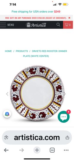 Authentic Orvieto Deruta Set Of Six For Sale