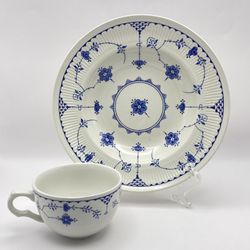 Vintage Mason’s Denmark Large Soup Bowl and Large Cup Set of 2 Cup 5.25” & Bowl 9” w/Small Chip 