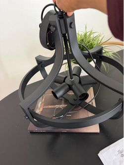 4-Light in. 16”  Chandelier for Living Room black metal $ 30