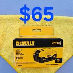 $65 Dewalt 5.0ah Battery ( 20-Volt )