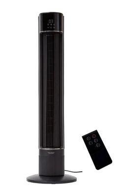 Better Homes & Gardens 40-Inch Tower Fan with LED Display and 3-Speed Settings, Remote, Black, BHS(contact info removed)BV