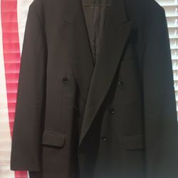 Walter Pye's Double Breasted Suit Jacket Black Size ⁴⁷