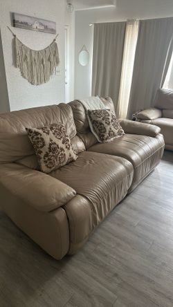 Leather Sofa (read description)
