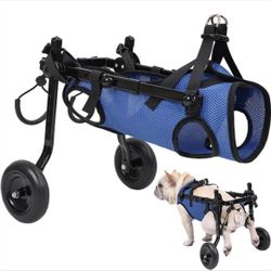 Pet Wheelchair For Small Dogs- Mobility Aid for Disabled Pets, Small Dog Wheelchair for Back Legs, Leg Brace & Hip Support (Sm NEW V •Reg. Price $51.9