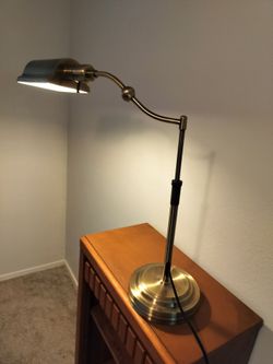 Brass Adjustable Arm Desk Lamp