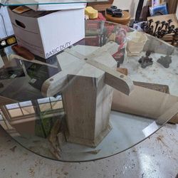 Glass Marble Table 