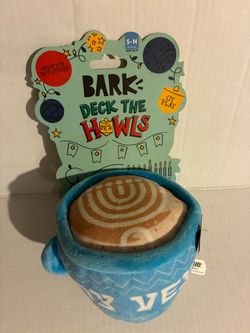 BARK Deck the Howls Hanukkah Plush Dog Toy