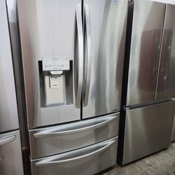 💯👌REFRIGERATOR LG STAINLESS STEEL 4DOOR
