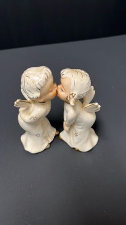 Vintage Kissing Christmas angels