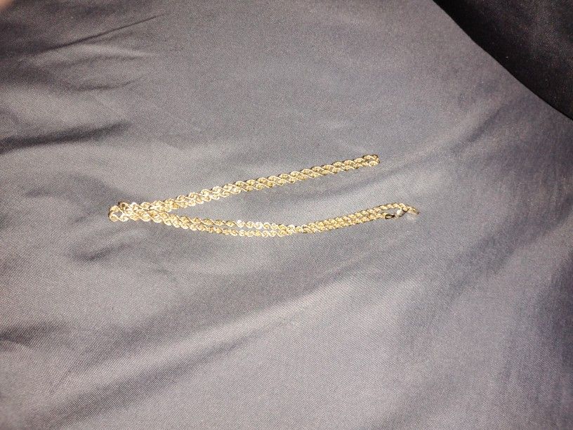 22 inch real 10k gold chain