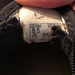 Vans 8.5 Black Slip Ons 