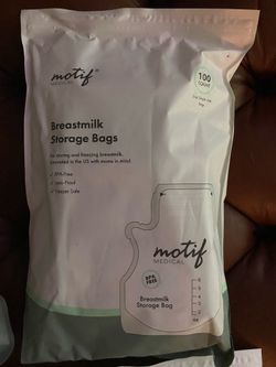 Motif milk storage bags