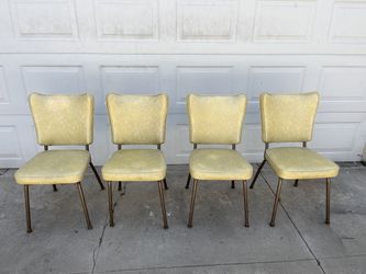 Vintage Retro Vinyl Dining Chairs