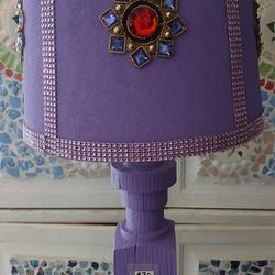 Purple Gems Bling Lamp. 