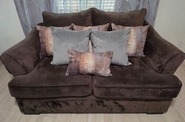 Deep Set Sofa, Loveseat, Ottoman & Pillows