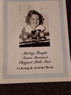Antique Shirley Temple coloring cook