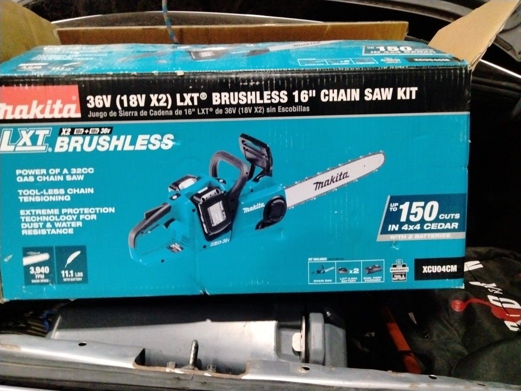 36V (18 X2)LXT BRUSHLESS  16" Chainsaw Kit