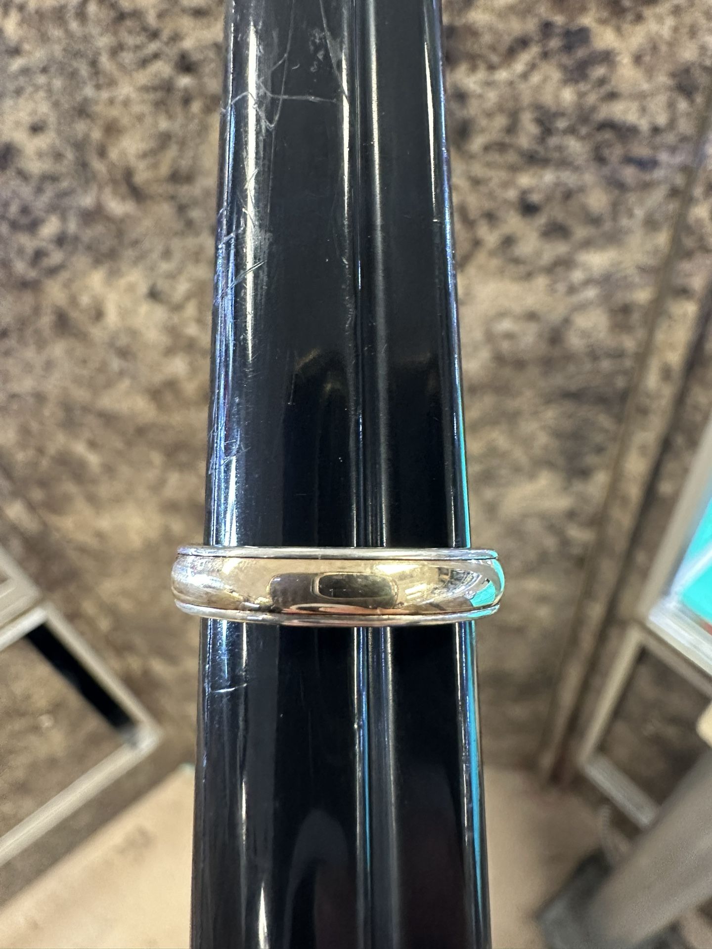 14k & Silver James Avery Wedding Band Size 10