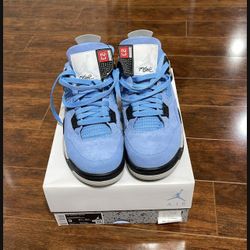 AIR JORDAN 4 RETRO UNIVERSITY BLUE/BLACK BLEU CAROLINA/GRIS TECH/NOIR