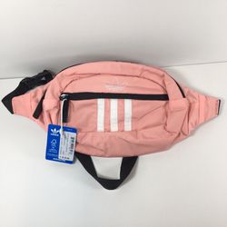 Adidas Originals National Waist Bag Crossbody Fanny Pack Pink 3 Stripes Street.