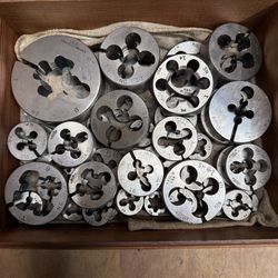 Greenfield GTD 3/8”-1”NC,NF,NS Round Adjustable Button Dies -USA-