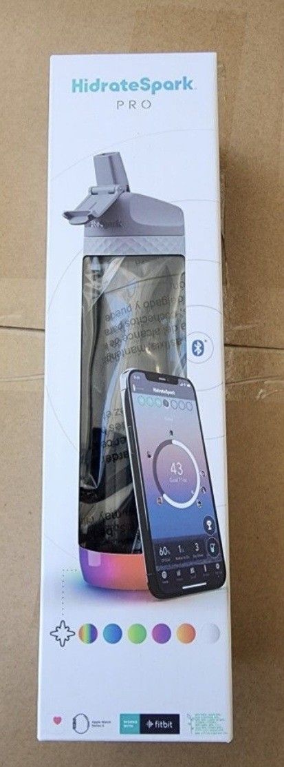 Hidrate Spark Pro Water Bottle New Unopened