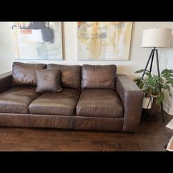 Bernhardt Leather Sofa 