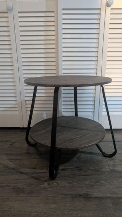 Round side table