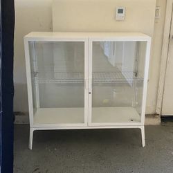 IKEA White Milsbo Wide Cabinet