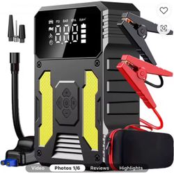 29600 mAH Car Jump Starter With Air Compressor Portable Jump Starter Battery Booster