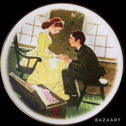 1979 Norman Rockwell Limited Edition " The secret" adventures of Huck Finn Plate