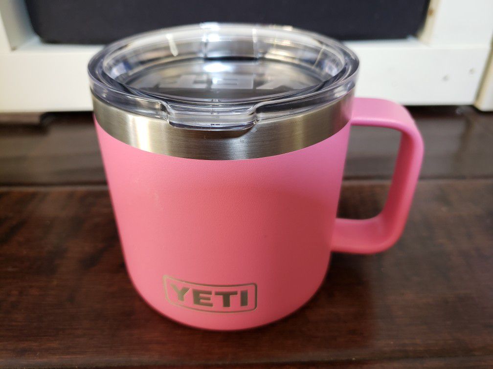 YETI Rambler 14 oz Stainless Steel Insulated Mug with Lid - Pink