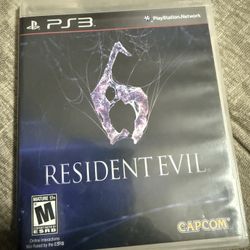 PS3 Resident Evil 6 $8