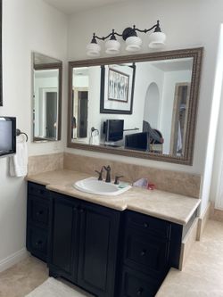 Two Luxury Jack And Jill Bathroom Mirrors OBO
