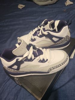 Jordan Spizike White Navy Sneakers