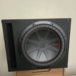 Kicker CompR 12" Subwoofer in Ported Enclosure – Deep Bass – Excellent Condition