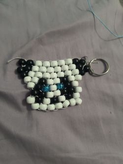 Handmade panda keychain