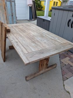 Large wood table