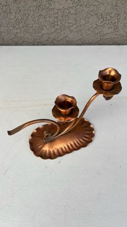 Vintage Georgian Copper candle holder