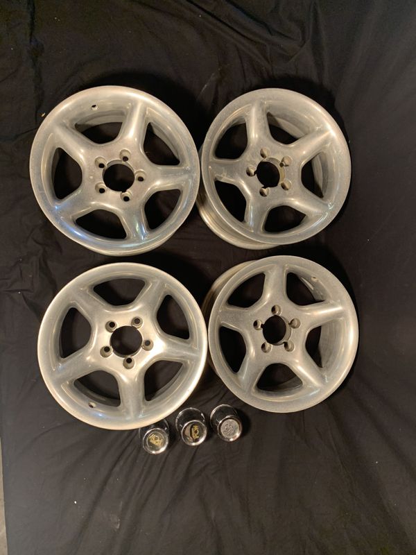 15 Inch Five Spoke Aluminum Wheels Emr Ford Mopar 4 5x 5